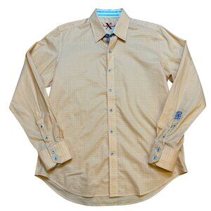 ROBERT GRAHAM Shirt Mens Long Sleeve Button Up Flip Cuff‎ M